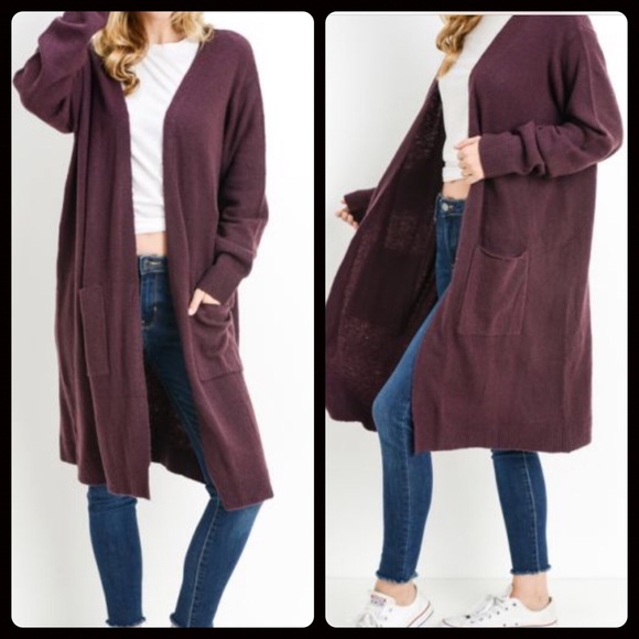 THE BOOKMARK Sweaters - NEW!  LONGLINE KNIT CARDIGAN